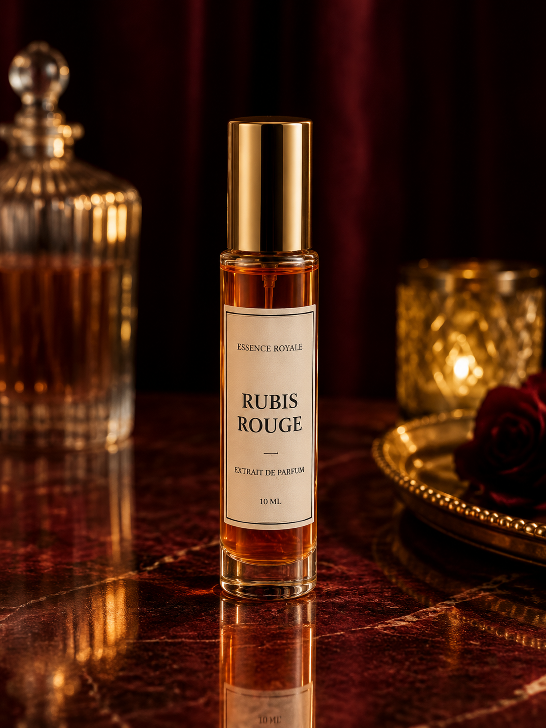 Flacon Rubis Rouge Essence Royale, inspiration Baccarat Rouge 540