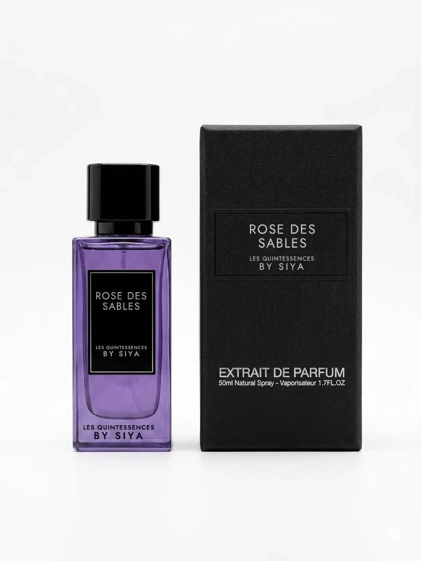 Rose des Sables LES QUINTESSENCES BY SIYA extrait de parfum 50 ml inspiration Les Sables Roses - flacon avec boîte