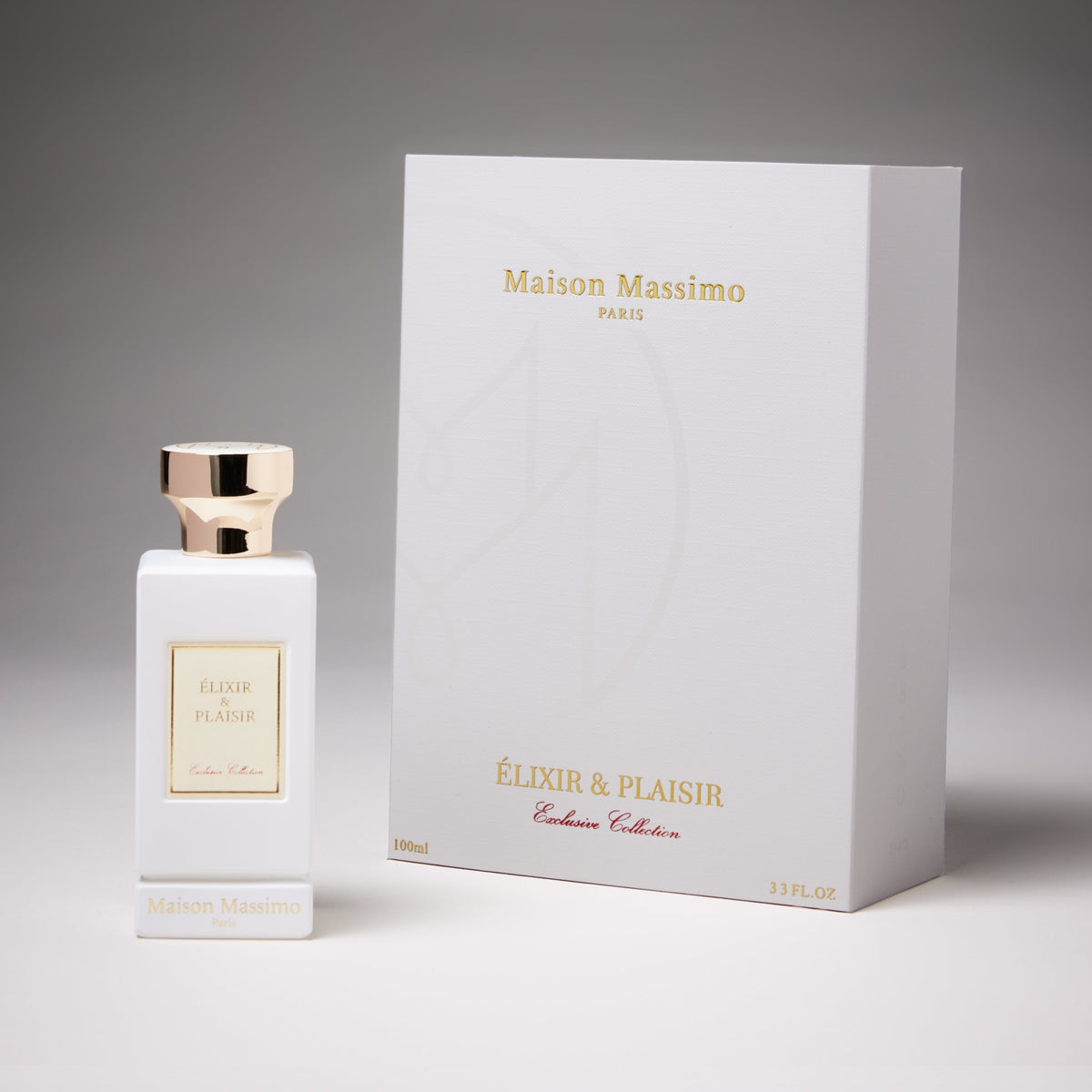 Élixir & Plaisir Maison Massimo 100 ml avec son coffret blanc