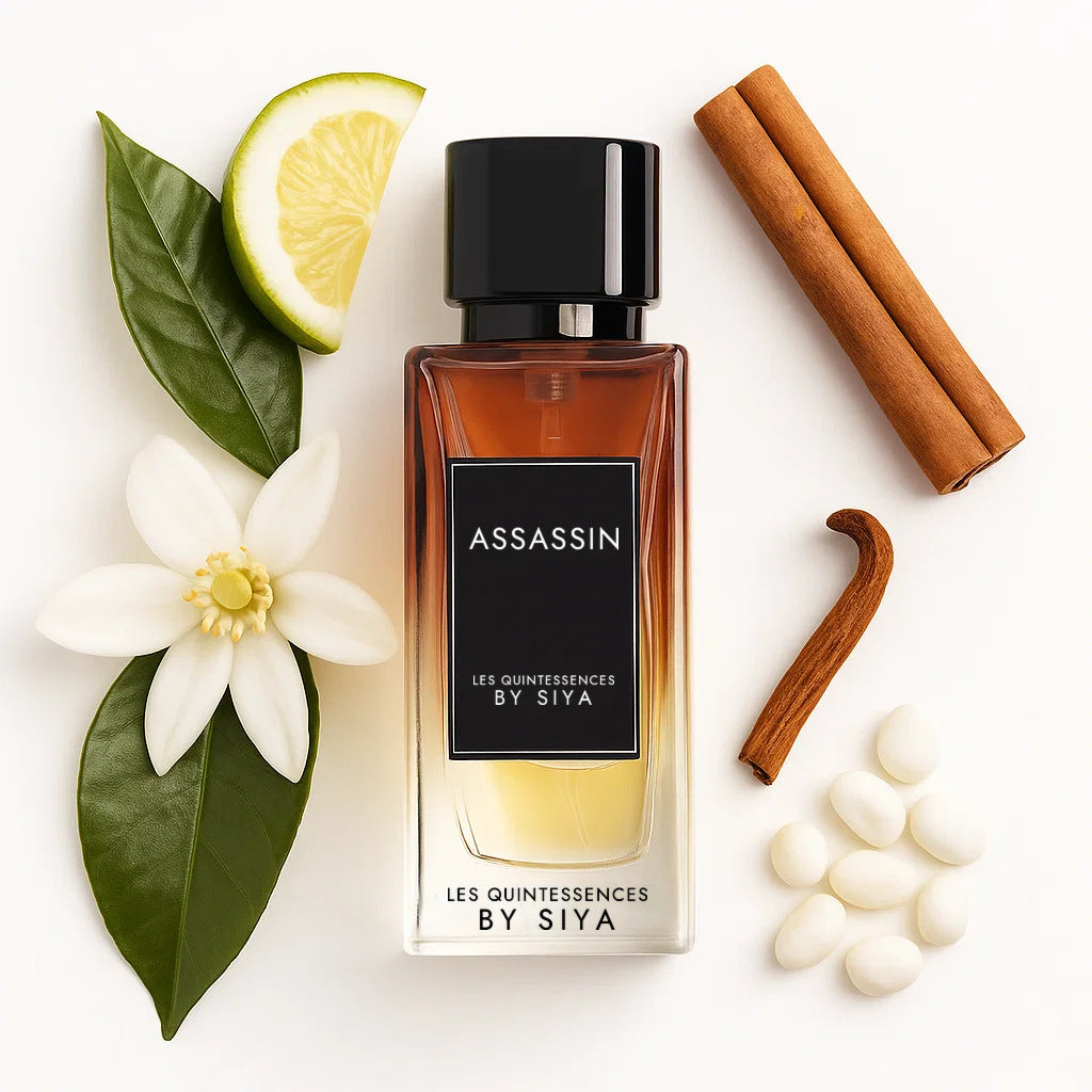 Assassin LES QUINTESSENCES BY SIYA extrait de parfum 50 ml inspiration Althaïr - photo olfactive et notes parfumées