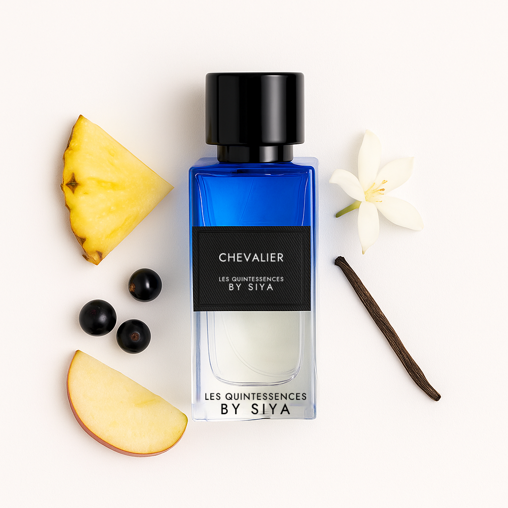Chevalier LES QUINTESSENCES BY SIYA extrait de parfum 50 ml inspiration Aventus - photo olfactive et notes parfumées