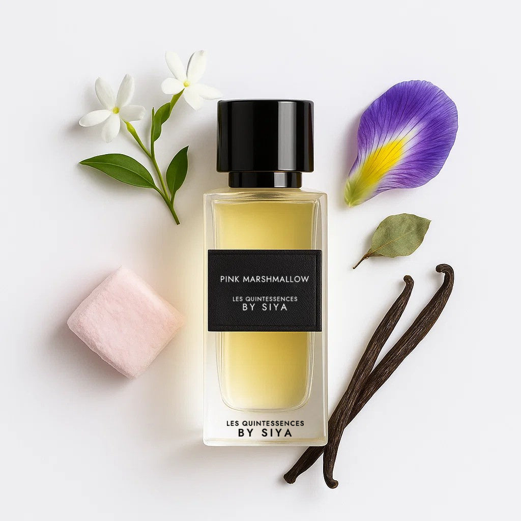 Pink Marshmallow LES QUINTESSENCES BY SIYA extrait de parfum 50 ml inspiration Love, Don’t Be Shy - photo olfactive et notes parfumées