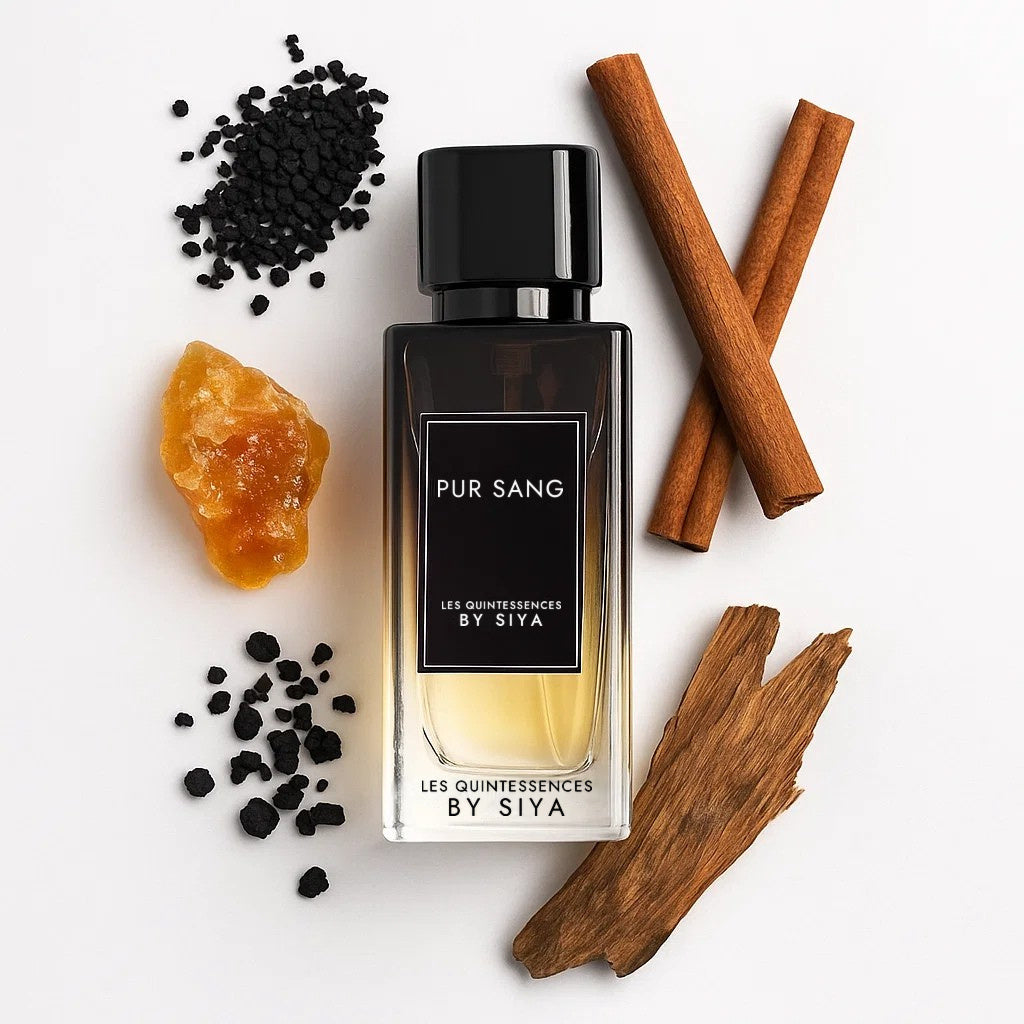 Pur Sang LES QUINTESSENCES BY SIYA extrait de parfum 50 ml inspiration Ombre Nomade - photo olfactive et notes parfumées