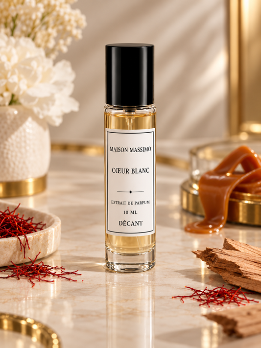 Décant Cœur Blanc de Maison Massimo en flacon vaporisateur