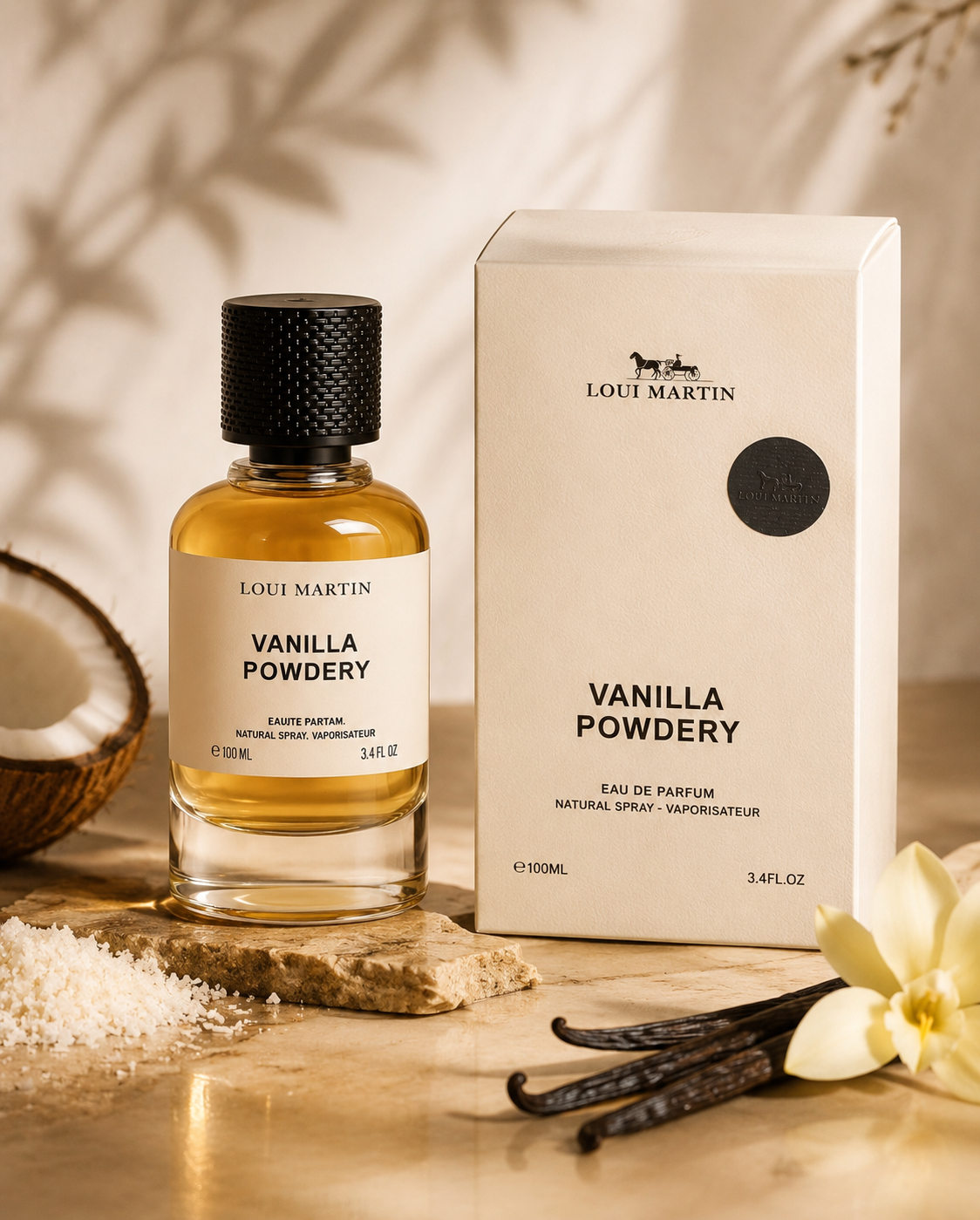 Loui Martin Vanilla Powdery – Extrait de Parfum 100 ml | Inspiration Matière Première Vanilla Powder