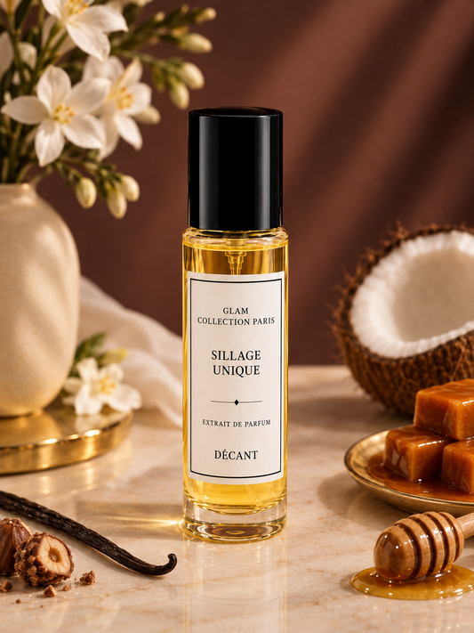 Décant Sillage Unique de Glam Collection Paris en flacon vaporisateur