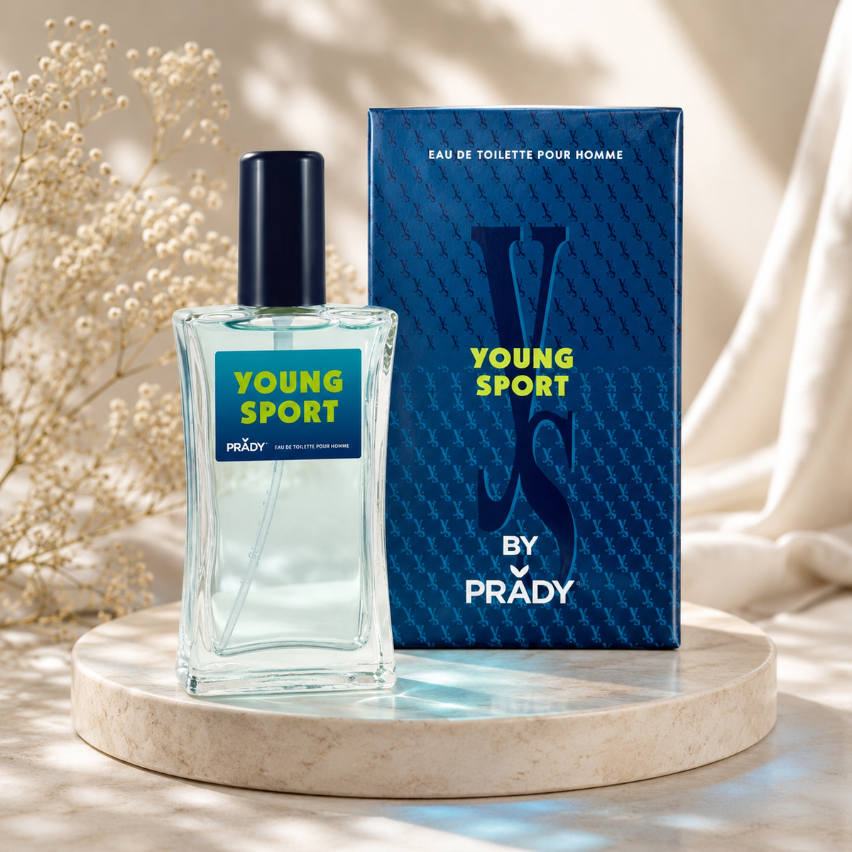 Flacon Young Sport de Prady avec sa boîte