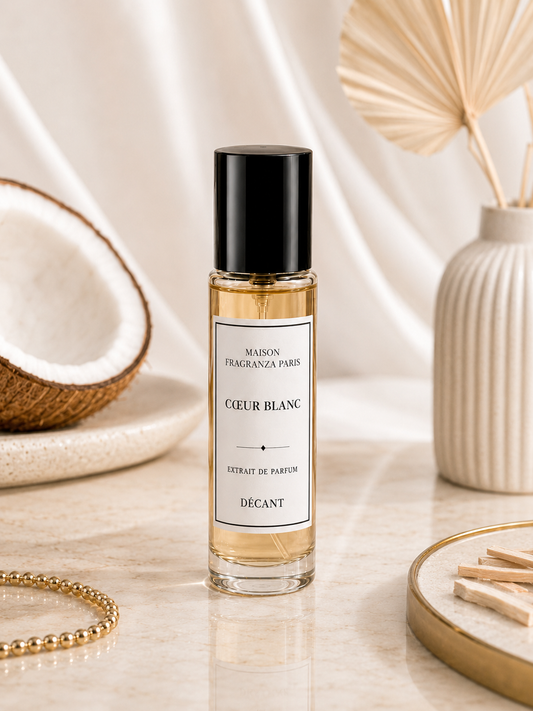 Décant Cœur Blanc de Maison Fragranza Paris en flacon vaporisateur